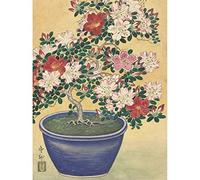 Artery8 Ohara Koson Blooming Azalea In Blue Pot Japanese Unframed Wall Art Print Poster Home Decor Premium