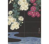 Artery8 Ohara Koson Chrysanthemums Running Water Japanese XL Giant Panel Poster (8 Sections)
