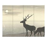 Artery8 Ohara Koson Torii Gate And Deer Landscape XL Giant Panel Poster (8 Sections)