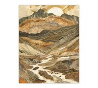 Artery8 Old Man Of Coniston Sunrise Iconic Landscape Dining Room Large Wall Art Poster Print Thick Paper 18X24 Inch