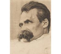 Artery8 Olde Portrait Philosopher Friedrich Nietzsche Drawing Large Wall Art Poster Print Thick Paper 18X24 Inch