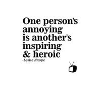 Artery8 One Persons Annoying Inspiring Heroic Knope Parks Comedy TV Art Print Canvas Premium Wall Decor Poster Mural