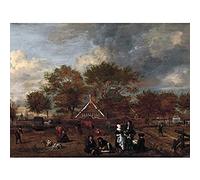 Artery8 Opperdoes Farmstead Farmer Wife Painter Landscape Unframed Wall Art Print Poster Home Decor Premium
