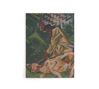 Artery8 Opposite Abstract Geometric Kubincan Canvas Wall Art Print in Green | Size: W18" x H24" Artery8 Green W18" x H24"