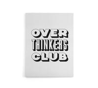 Artery8 Overthinkers Club Black & White Simple Modern Canvas Wall Art Print | Size: W24" x H32" Artery8 White W24" x H32"