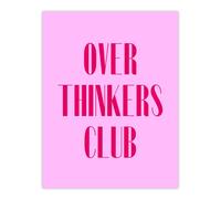 Artery8 Overthinkers Club Simple Modern Pink Wall Art Print | Size: W24" x H32" Artery8 Pink W24" x H32"