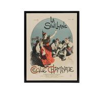Artery8 Overture Cover for Woman from Seville Steinlen Framed Canvas Wall Art | Size: W18" x H24" Artery8 Multicolor W18" x H24"