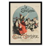 Artery8 Overture Cover For Woman From Seville Steinlen Framed Wall Art Print 12X16"