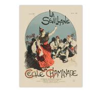 Artery8 Overture Cover for Woman from Seville Steinlen Wall Art Poster Print | Size: W12" x H16" Artery8 Multicolor W12" x H16"