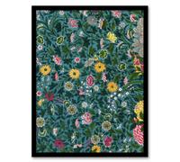 Artery8 Owen Jones Colourful Chinese Botanical Pattern Framed Wall Art Print | Size: A4 Artery8 Multicolor A4