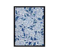 Artery8 Owen Jones Elegant Ornamental Flower Pattern Black Framed Canvas Wall Art Print 24x32