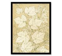 Artery8 Owen Jones Framed Wall Art Leaves From Nature No 2 Vintage Botanical in Beige | Size: A3 Artery8 Beige A3