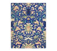 Artery8 Owen Jones Ornamental Chinese Floral Pattern Wall Art Print in Blue | Size: W12" x H16" Artery8 Blue W12" x H16"