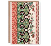 Artery8 Owen Jones Ornamental Floral Motif Pattern Art Greeting Card Artery8 Multicolor