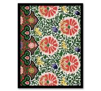 Artery8 Owen Jones Vintage Arabesque Floral Pattern Framed Wall Art Print | Size: A4 Artery8 Multicolor A4