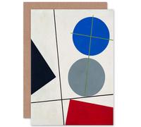 Wee Blue Coo GREETINGS CARD PAINTING ABSTRACT SOPHIE TAEUBER ARP KOMPOZYCJA