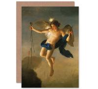 Artery8 Painting Allegory Greek Mengs Hesperus Evening Greetings Card Artery8 Multicolor