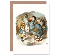 Artery8 Painting Book Carrol Alice Wonderland Tenniel Dodo Greetings Card Artery8 Multicolor