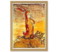 Painting Book Cover Williams Velveteen Rabbit Nicholson Artwork Framed Wall Art Print A4 Artery8 Light Oak One Size