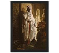 Artery8 Painting Charlemont The Moorish Chief Artwork Framed Wall Art Print A4