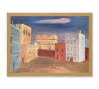 Painting Gramatte Cadiz Two Old Master Artwork Framed Wall Art Print A4 Artery8 Light Oak One Size