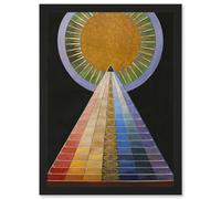 Painting Hilma Af Klint 1907 Altarpiece No 1 Group A4 Artwork Framed Wall Art Print Artery8 Black One Size