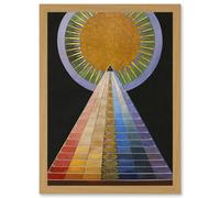 Painting Hilma Af Klint 1907 Altarpiece No 1 Group A4 Artwork Framed Wall Art Print Artery8 Light Oak One Size