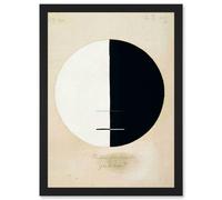 Artery8 Painting Hilma Af Klint 1920 Buddhas Standpoint Earthly Life Abstract Artwork Framed Wall Art Print A4