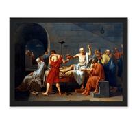 Artery8 Painting Historic Study Greece David Death Socrates A4 Artwork Framed Wall Art Print
