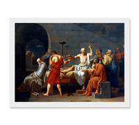 Artery8 Painting Historic Study Greece David Death Socrates A4 Artwork Framed Wall Art Print