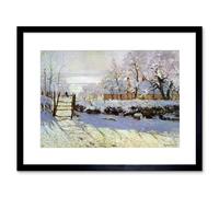 Wee Blue Coo Painting Monet Magpie Old Master Framed Wall Art Print