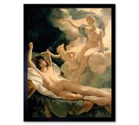 Artery8 Painting Mythology Gr uerin Morpheus Iris 12X16" Framed Wall Art Print