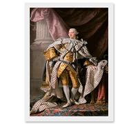 Artery8 Painting Portrait Ramsay King George III England Hanover Artwork Framed Wall Art Print A4
