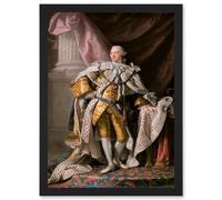 Artery8 Painting Portrait Ramsay King George III England Hanover Artwork Framed Wall Art Print A4
