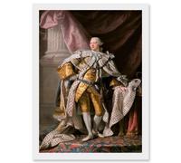 Artery8 Painting Portrait Ramsay King George III England Hanover Artwork Framed Wall Art Print A4