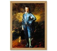 Artery8 Painting Portrait Study Gainsborough Blue Boy A4 Artwork Framed Wall Art Print