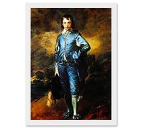 Artery8 Painting Portrait Study Gainsborough Blue Boy A4 Artwork Framed Wall Art Print