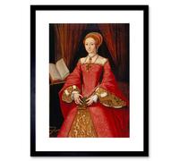 Artery8 Painting Scrots (Attr.) Princess Elizabeth Tudor 12X16" Framed Wall Art Print