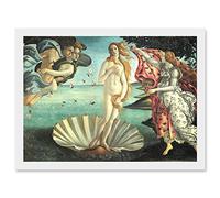 Artery8 Painting Sea Shell Goddess Birth Of Venus Botticelli Artwork Framed A3 Wall Art Print