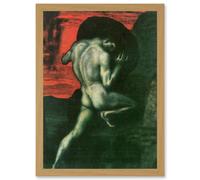 Artery8 Painting Von Stuck Sisyphus Old Master A4 Artwork Framed Wall Art Print