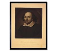 Artery8 Paintings William Shakespeare Elizabethan Playwright Framed Art Print in Beige | Size: W12" x H16" Artery8 Beige W12" x H16"