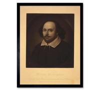 Artery8 Paintings William Shakespeare Elizabethan Playwright Framed Wall Art Print