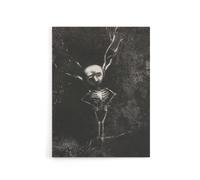 Artery8 Pale Figure in Maze of Branches Redon Vintage Canvas Wall Art in Grey | Size: W24" x H32" Artery8 Grey W24" x H32"