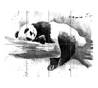 Artery8 Panda Sleeping Watercolour XL Giant Panel Poster (8 Sections)