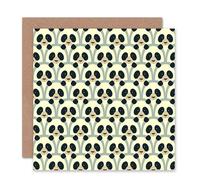 Artery8 Pandas Abstract Pattern Art Blank Just to Say Card Artery8 Multicolor