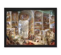 Artery8 Panini Ancient Rome Monuments Allegory Painting Wall Art Print - A4 Size