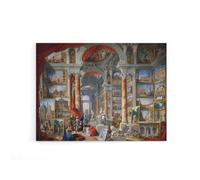 Artery8 Panini Views Of Modern Rome Monuments Canvas Wall Art Print | Size: W18" x H24" Artery8 Multicolor W18" x H24"