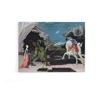 Artery8 Paolo Uccello Saint George & The Dragon Canvas Wall Art Print | Size: W12" x H16" Artery8 Multicolor W12" x H16"