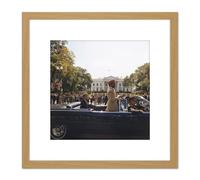 Artery8 Parade JFK Kennedy Emperor Haile Selassie Photo 8X8 Inch Square Wooden Framed Wall Art Print Picture with Mount in Light Oak Artery8 Light Oak