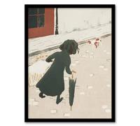 Artery8 Parisian Life The Little Laundress Bonnard Framed Wall Art Print in Beige | Size: W12" x H16" Artery8 Beige W12" x H16"